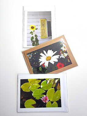 Floral photo greeting cards